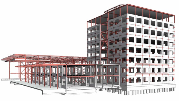 Structure of the CCN building. Illustration: IMd.